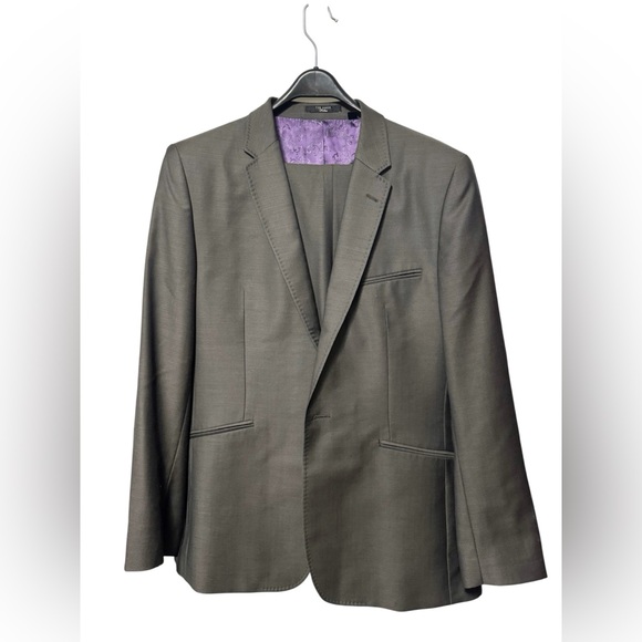 Ted Baker Other - TED BAKER Men's Wool Suit Jacket & Wool Suit Pants - Grey, 40R, 34/30